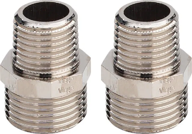 Viega Adaptersatz 1022.6 in G1/2 Messing vernickelt