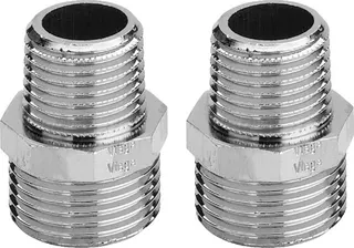 Viega Adaptersatz 1022.6 in G1/2 Messing vernickelt – Bild 2