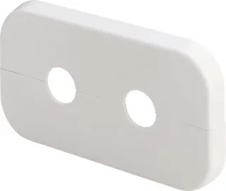 Viega Doppelrosette 1079.7 in 110x60x10x15mm Kst. weiss RAL 9010