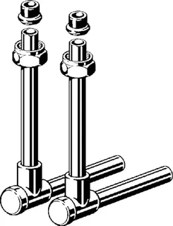 Viega Anschlussset 2272.5 in G3/4 x 120/120mm Messing vernickelt – Bild 3