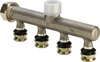 Viega Verteiler mit SC Raxofix 5326.05 in16mmxG3/4-4fach Siliziumbronze