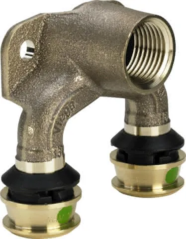 Viega Doppelwinkel mit SC Raxofix 5325.7 in 25mm x Rp1/2 x 25mm Sibr