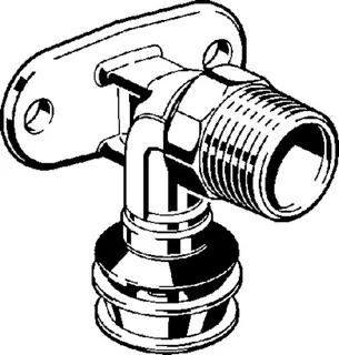 Viega Wandscheibe mit SC Raxofix 5325.4 in 16mm x R1/2 Siliziumbronze – Bild 3