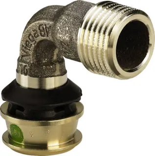 Viega Bogen 90 Grad mit SC Raxofix 5314 in 16mm x R1/2 Siliziumbronze