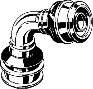 Viega Winkelkupplung mit SC Raxofix 5316 in 63mm Siliziumbronze 90 Grad – Bild 3