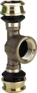 Viega T-Stück mit SC Raxofix 5317 in 32mmxRp1x32mm Siliziumbronze