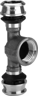 Viega T-Stück mit SC Raxofix 5317 in 63mmxRp1x63mm Siliziumbronze – Bild 2