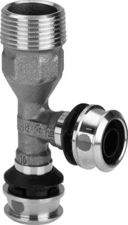 Viega T-Stück mit SC Raxofix 5326.4 in R1/2x16mmx16mm Siliziumbronze – Bild 2