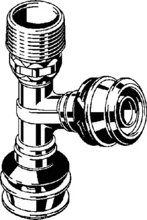 Viega T-Stück mit SC Raxofix 5326.4 in R1/2x16mmx16mm Siliziumbronze – Bild 3