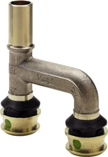 Viega Erweiterungsstück mit SC Raxofix 5326.32 in 15mm x 16mm Siliziumbronze