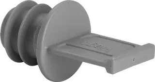 Viega Verschlussstopfen Raxofix 5359.1 in 40mm Kunststoff grau – Bild 2