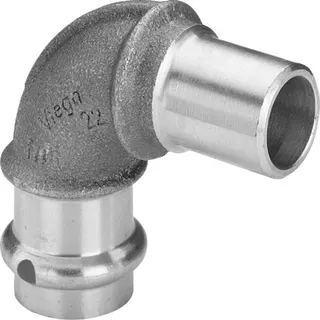 Viega Bogen 90 Grad mit SC Sanpress 2216.1 in 22mm Rotguss i/a – Bild 2