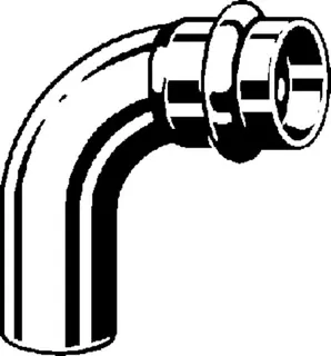 Viega Bogen 90 Grad mit SC Profipress S 4516.1 in 28mm Kupfer – Bild 3