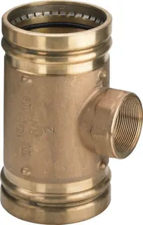 Viega T-Stück Sanpress XL 2217.2XL in 108,0mm x Rp3/4 x 108,0mm Rotguss