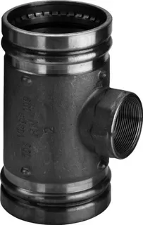 Viega T-Stück Sanpress XL 2217.2XL in 76,1mm x Rp2 x 76,1mm Rotguss – Bild 2