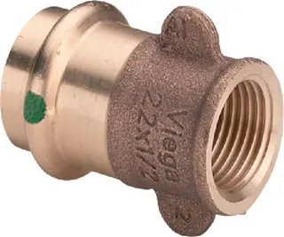 Viega Übergangsstück mit SC Sanpress 2212.3 in 22mm x Rp1/2IG Rotguss