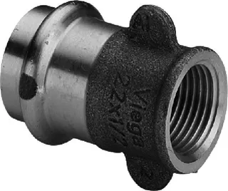 Viega Übergangsstück mit SC Sanpress 2212.3 in 22mm x Rp1/2IG Rotguss – Bild 2