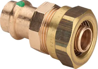 Viega Verschraubung mit SC Sanpress 2213 in 16x15mm Rotguss