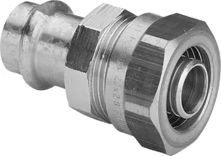 Viega Verschraubung mit SC Sanpress 2213 in 16x15mm Rotguss – Bild 2