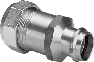 Viega Übergangsstück mit SC Sanpress 2215.6 in 1 Zoll x 28mm Rotguss – Bild 2