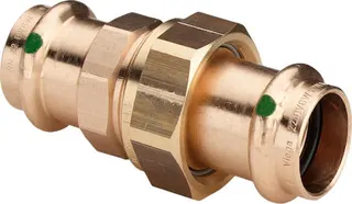 Viega Verschraubung mit SC Sanpress 2260 flachdichtend in 28mm Siliziumbronze