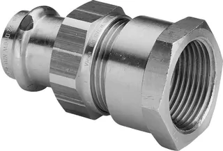 Viega Verschraubung mit SC Sanpress 2262 flachdichtend in 54mm x Rp2 Rotguss – Bild 2