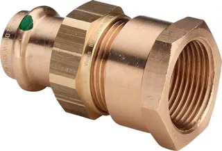 Viega Verschraubung mit SC Sanpress 2262 flachdichtend in 22mm x Rp3/4 Sibr