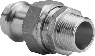 Viega Verschraubung mit SC Sanpress 2265 flachdichtend in 54mm x R2 Rotguss – Bild 2