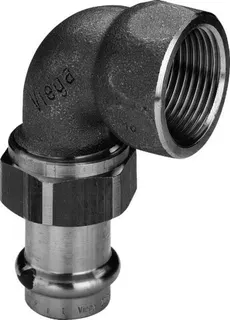 Viega Winkelverschraubung mit SC Sanpress 2255 in 54mm x Rp2 Rotguss – Bild 2