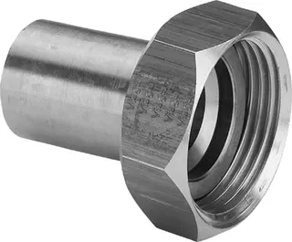 Viega Verschraubung mit SC Sanpress 2264 flachdichtend in 22mm x G1 Sibr – Bild 2