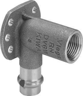 Viega Wandscheibe mit SC Sanpress 2225 in 15mm x Rp1/2 x 45mm Siliziumbronze – Bild 2