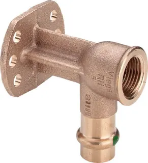 Viega Wandscheibe mit SC Sanpress 2225.6 in 15mm x Rp1/2 Siliziumbronze