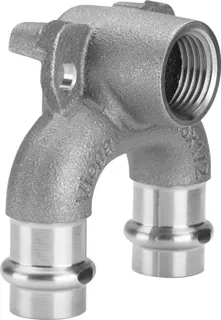 Viega Doppelwandscheibe mit SC Sanpress 2228.7 in 22mm x Rp1/2 x 22mm Sibr – Bild 2