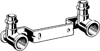 Viega Montageeinheit mit SC Sanpress 2222 in 15mmxRp1/2x150mm Siliziumbronze – Bild 3