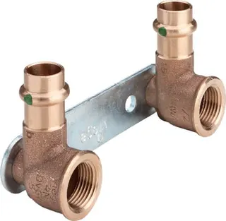 Viega Montageeinheit mit SC Sanpress 2222.2 in 15mmxRp1/2x100mmSiliziumbronze