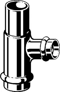 Viega T-Stück mit SC Profipress 2418.1 in 22x15x22mm Kupfer – Bild 3