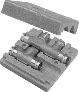 Viega Kreuzungs-T-Stück 2249.3 in 22x18x22mm Rotguss – Bild 2