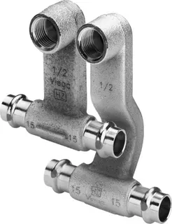 Viega Anschlussset SC Profipress Therm 2273.1 in 18mm x G1/2 x 18mm Rg verni. – Bild 2