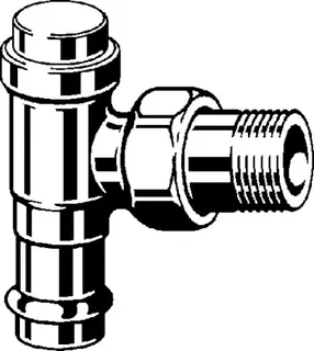 Viega Rücklaufverschraubung mit SC 2272.1 in R1/2 x 15mm vernickelt – Bild 3