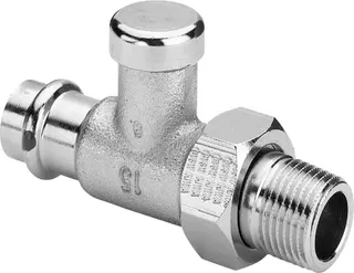 Viega Rücklaufverschraubung mit SC 2272.2 in 15mm x R1/2 vernickelt – Bild 2