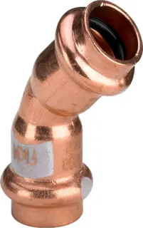 Viega Bogen 45 Grad mit SC Profipress S 4526 in 15mm Kupfer