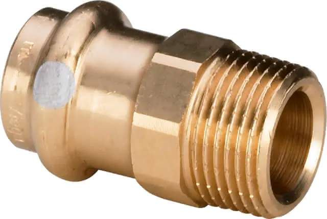Viega Übergangsstück mit SC Profipress S 4511 in 15mm x R1/2AG Rotguss