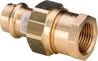 Viega Verschraubung mit SC Profipress S 4562 flachdichtend in 15mm x Rp1/2