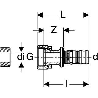Mepla Übergangsverschraubung mit IG (RG) 602.582.00.5, 20x1/2" – Bild 4
