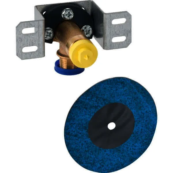 Mepla Montagehilfe Wanddurchgang Rotguss f.Leichtbauwände 1/2"x1/2" 632.856.00.1