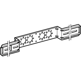 Mepla Montageplatte f. zwei Armaturenanschl. 153mm 601.732.00 – Bild 3