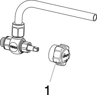 Viega Probenahmeventil 2223.4 in G1/4 Rotguss – Bild 5