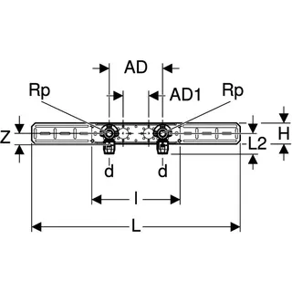 Geberit PushFit Anschlusswinkel 20x1/2" 2-fach vormontiert (Rg), 651.289.00.1 – Bild 4