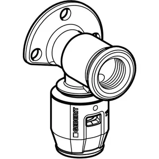Geberit PushFit Anschlusswinkel 90' (Ms) 16x1/2", 650.291.00.1 – Bild 3