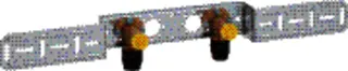 Geberit PushFit Anschlusswinkel 90' (Ms) 20x1/2", 2-fach vormont., 651.299.00.1 – Bild 2